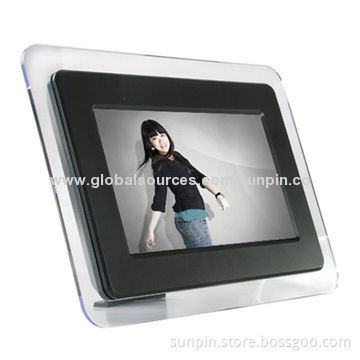 7-inch Single Function Digital Photo Frame with Resolution 480*234, Acrylic Shell